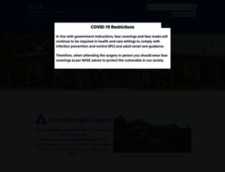 attenboroughsurgery.co.uk screenshot