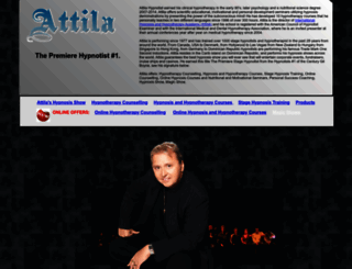 attilahypnotist.com screenshot