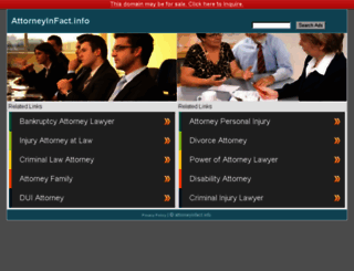 attorneyinfact.info screenshot