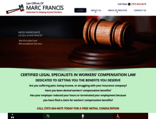 attorneymarcfrancis.com screenshot
