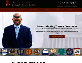 attorneymatthewsrbark.com screenshot