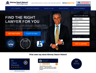 attorneysearchnetwork.com screenshot