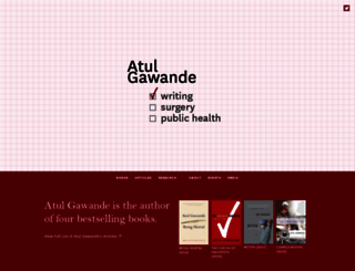 atulgawande.com screenshot