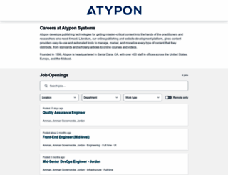 atypon-systems-inc.workable.com screenshot