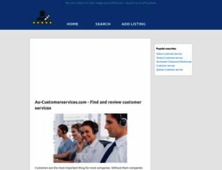 au-customerservices.com screenshot