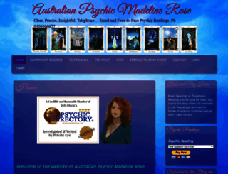 au-psychicmadelinerose.com screenshot