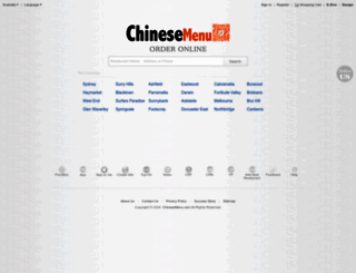 au.chinesemenu.com screenshot