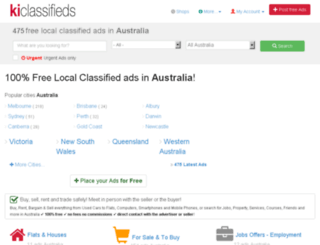 au.kiclassifieds.com screenshot