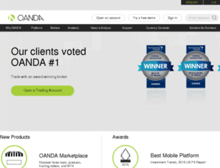 au.oanda.com screenshot