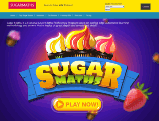 au.sugarmathsworld.com screenshot