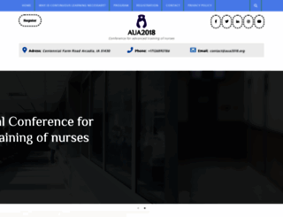 aua2018.org screenshot