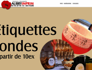 aubryimprim.com screenshot