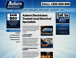 auburnelectricians.com.au screenshot
