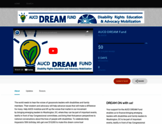 aucd-dream.causevox.com screenshot
