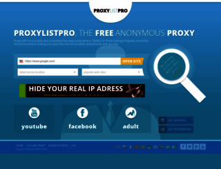 auckland.proxylistpro.com screenshot
