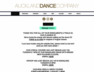 aucklanddance.co.nz screenshot