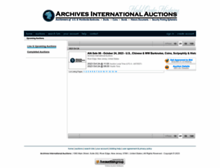 auction.archivesinternational.com screenshot