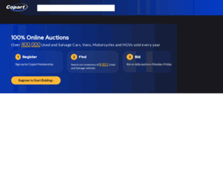 auction.copart.co.uk screenshot