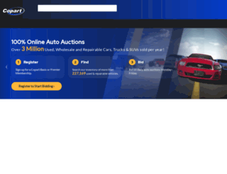 auction.copart.com screenshot