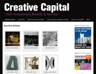 auction.creative-capital.org screenshot