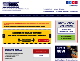 auctioneers.co.uk screenshot