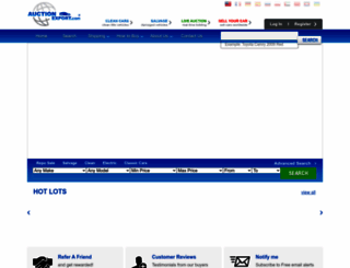 auctionexport.com screenshot