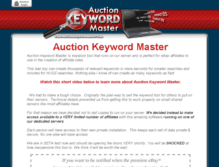 auctionkeywordmaster.com screenshot