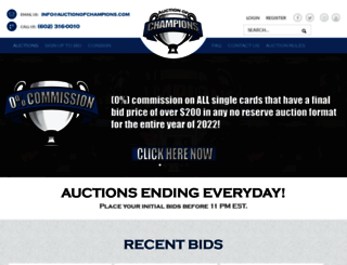 auctionofchampions.com screenshot