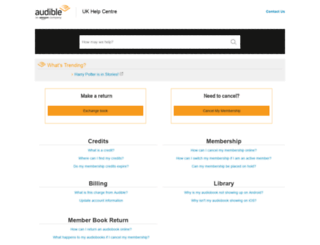 audible-uk.custhelp.com screenshot