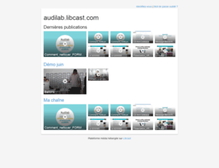audilab.libcast.com screenshot