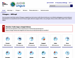 audio-lingua.eu screenshot