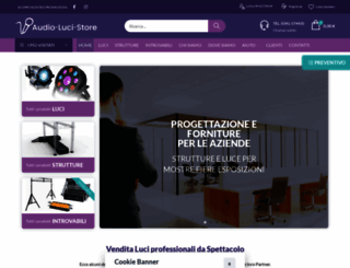 audio-luci-store.it screenshot