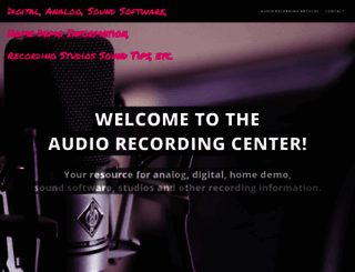 audio-recording-center.com screenshot
