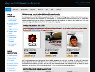 audiobibledownloads.com screenshot