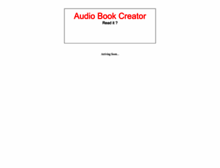 audiobookcreator.com screenshot