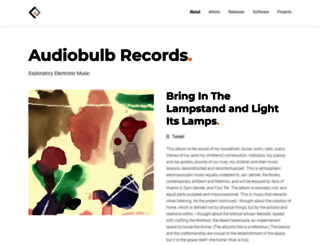 audiobulb.com screenshot