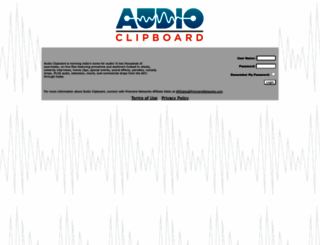 audioclipboard.com screenshot