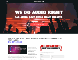 audioconnectionfla.com screenshot