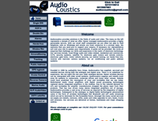 audiocoustics.co.za screenshot