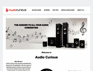 audiocurious.com screenshot