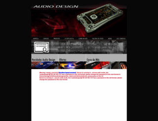 audiodesign.com.br screenshot