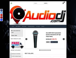 audiodj.com screenshot