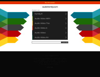 audiofamily.com screenshot