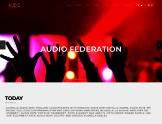 audiofederation.com screenshot