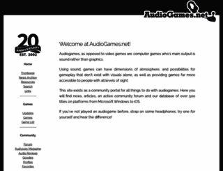 audiogames.net screenshot