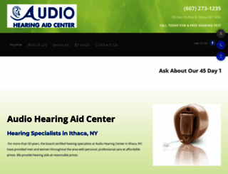 audiohearingaidcenterithaca.com screenshot