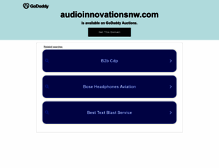 audioinnovationsnw.com screenshot