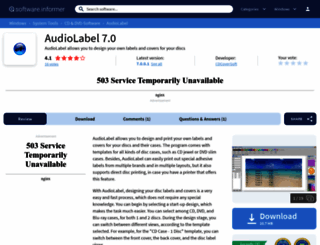audiolabel.informer.com screenshot