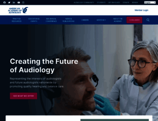 audiology.org screenshot