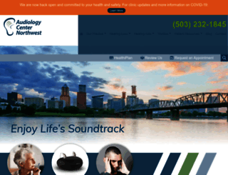 audiologycenternw.com screenshot
